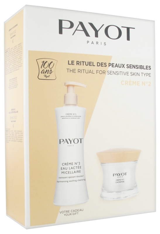 Payot Crème Nº2 Cachemire Anti-Stress Anti-Rojeces Calmante + Crème Nº2 Eau Lactée Micellaire