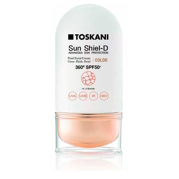 Toskani Sun Shiel-D Crema Fluida Facial Color SPF50+ 50 ml